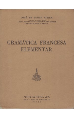 Gramática Francesa Elementar | de José de Sousa Vieira