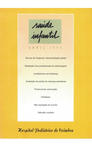 Saúde Infantil - Vol. 18 - N.º 1 - Abril de 1996