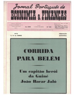 Jornal Português de Economia e Finanças - Ano XXIII - N.º 360 - 1 a 15 de Junho de 1976