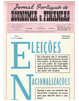 Jornal Português de Economia e Finanças - Ano XXII - N.º 334 - 1 a 15 de Maio de 1975
