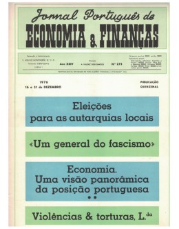 Jornal Português de Economia e Finanças - Ano XXIV - N.º 273 - 16 a 31 de Dezembro de 1976