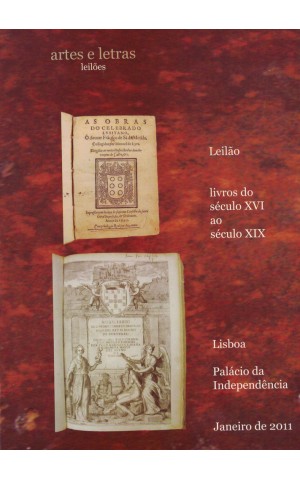 Artes e Letras Leilões: Leilão Livros do Século XVI ao Século XIX - Janeiro 2011