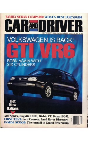 Car and Driver - Volume 40 - Number 3 - September 1994
