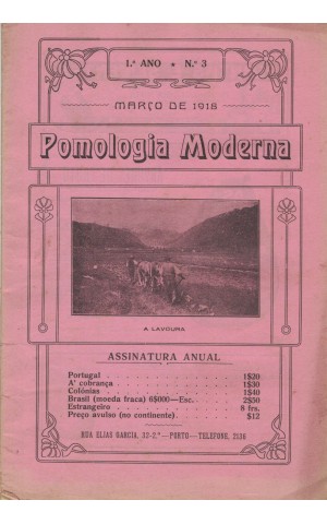 Pomologia Moderna - 1.º Ano - N.º 3 - Março de 1918