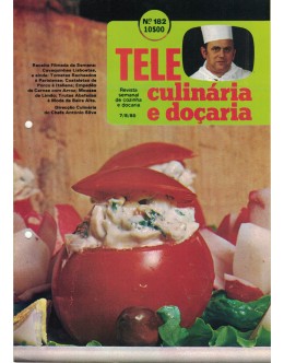 Tele Culinária e Doçaria - N.º 182 - 07/08/1980