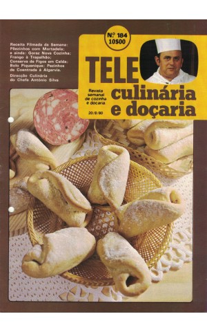 Tele Culinária e Doçaria - N.º 184 - 20/08/1980