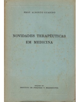 Novas Terapêuticas em Medicina | de Alberto Guarino
