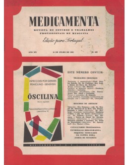 Medicamenta - Ano XX - N.º 381 - 15 de Julho de 1962
