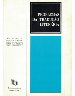 Problemas da Tradução Literária | de Vários Autores