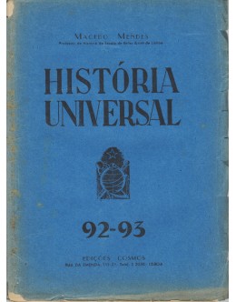História Universal, pelo Dr. Macedo Mendes N.º 92-93