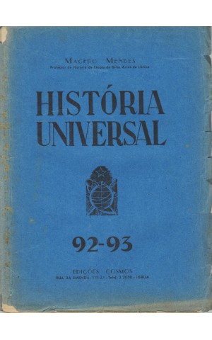 História Universal, pelo Dr. Macedo Mendes N.º 92-93