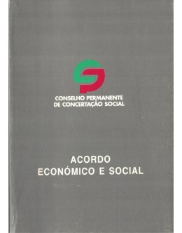 Acordo Económico e Social | de Conselho Permanente de Concertação Social
