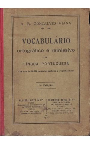Vocabulário Ortográfico e Remissivo da Língua Portuguesa | de A. R. Gonçalves Viana