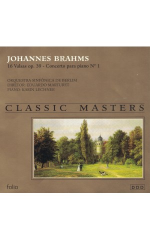 Johannes Brahms | Concerto Pour Piano N°1 - 16 Valses Op. 39 [CD]