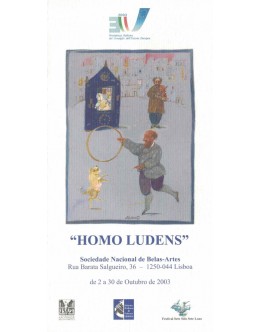 Folheto - Exposição "Homo Ludens" de Antonio Possenti
