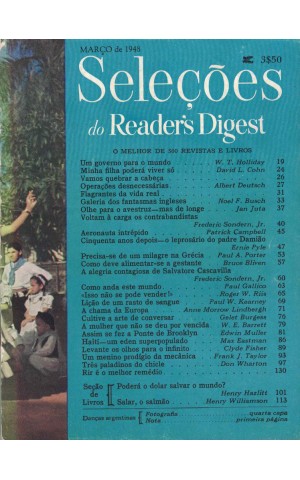 Seleções do Reader's Digest - Tomo XIII - N.º 74 - Março de 1948