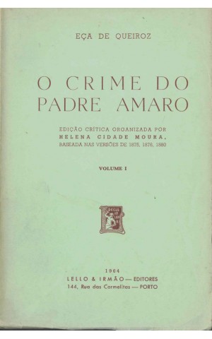 O Crime do Padre Amaro - Volume I | de Eça de Queiroz