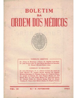 Boletim da Ordem dos Médicos - Vol. XI - N.º 2 - Fevereiro 1962