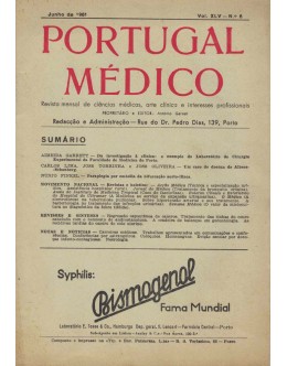 Portugal Médico - Vol. XLV - N.º 6 - Junho de 1961