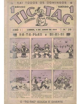 Tic Tac - Ano I - N.º 25 - 4 de Junho 1933