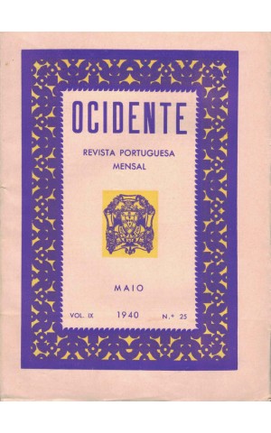 Ocidente - Revista Portuguesa - Vol. IX - N.º 25 - Maio de 1940