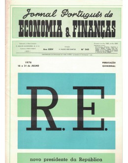 Jornal Português de Economia e Finanças - Ano XXIV - N.º 363 - 16 a 31 de Julho de 1976