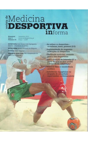 Revista de Medicina Desportiva informa - Ano 3 - N.º 5 - Setembro 2012
