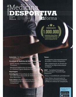 Revista de Medicina Desportiva informa - Ano 8 - N.º 6 - Novembro 2017