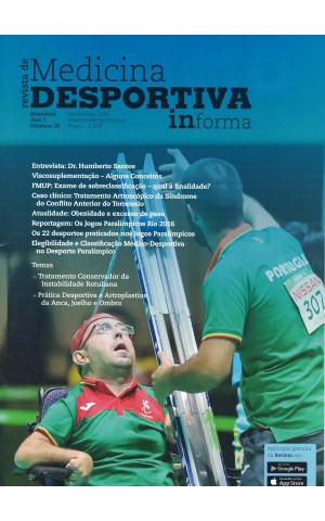Revista de Medicina Desportiva informa - Ano 7 - N.º 5 - Novembro 2016