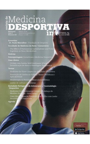Revista de Medicina Desportiva informa - Ano 9 - N.º 2 - Março 2018