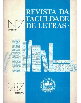 Revista da Faculdade de Letras - N.º 7 -  5.ª Série - Abril de 1987