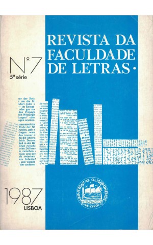Revista da Faculdade de Letras - N.º 7 -  5.ª Série - Abril de 1987