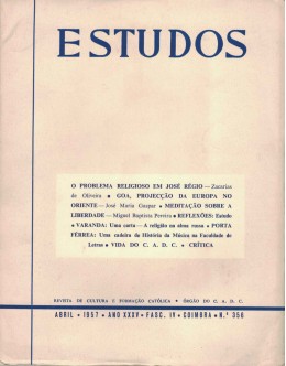 Estudos - Ano XXXV - Fasc. IV - N.º 356 - Abril de 1957