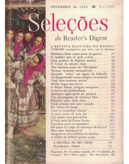Seleções do Reader's Digest - Tomo XXII - N.º 128 - Setembro de 1952