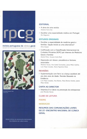 RPCG - Revista Portuguesa de Clínica Geral - Vol. 26 - N.º 4 - Julho/Agosto 2010