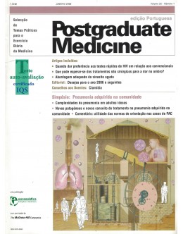 Postgraduate Medicine - Volume 25 - Número 1