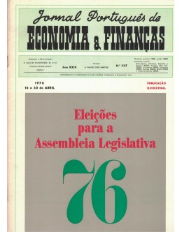 Jornal Português de Economia e Finanças - Ano XXIII - N.º 357 - 16 a 30 de Abril de 1976