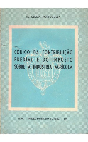 Código da Contribuição Predial e do Imposto sobre a Indústria Agrícola