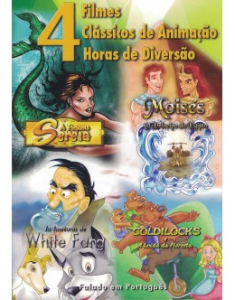 A Pequena Sereia / Moisés, o Príncipe do Egipto / As Aventuras de White Fang / Goldilocks e a Lenda da Floresta [DVD]