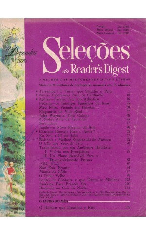 Seleções do Reader's Digest - Tomo LVIII - N.º 346 - Dezembro de 1970