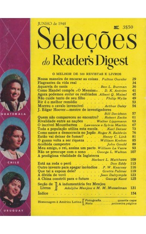 Seleções do Reader's Digest - Tomo XIII - N.º 77 - Junho de 1948