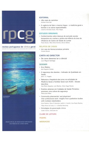 RPCG - Revista Portuguesa de Clínica Geral - Vol. 26 - N.º 6 - Novembro/Dezembro 2010