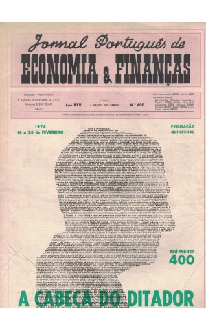 Jornal Português de Economia e Finanças - Ano XXV - N.º 400 - 16 a 28 de Fevereiro de 1978