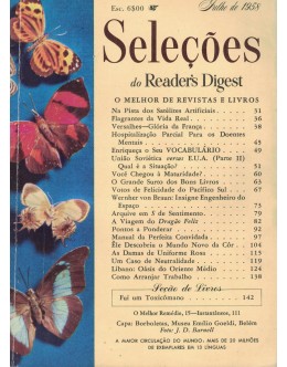 Seleções do Reader's Digest - Tomo XXXIV - N.º 198 - Julho de 1958
