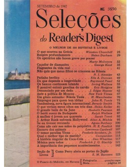 Seleções do Reader's Digest - Tomo XII - N.º 68 - Setembro de 1947