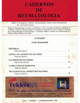 Cadernos de Reumatologia - Vol. 2 - N.º 1 - Janeiro/Março 1991