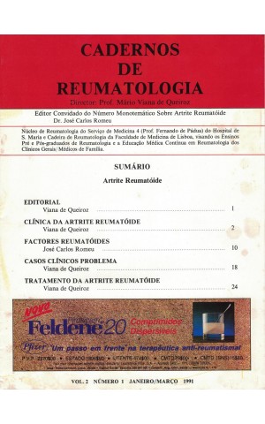 Cadernos de Reumatologia - Vol. 2 - N.º 1 - Janeiro/Março 1991