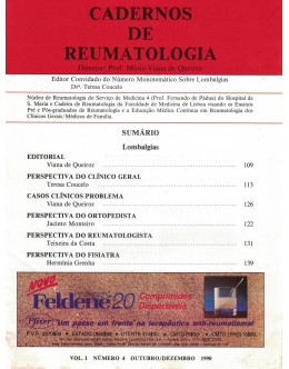 Cadernos de Reumatologia - Vol. 1 - N.º 4 - Outubro/Dezembro 1990