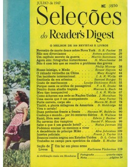 Seleções do Reader's Digest - Tomo XII - N.º 66 - Julho de 1947