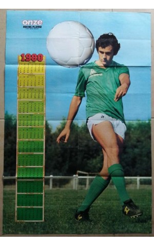 Poster Gigante: Michel Platini 1980 / Lille O.S.C. - R.C. Lens - U.S. Valenciennes